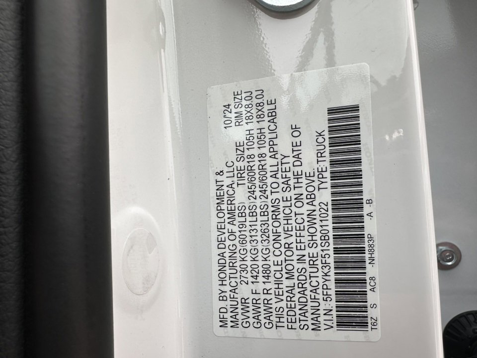 New 2025 Honda Ridgeline RTL image 37