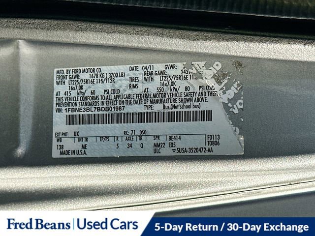 Used 2011 Ford E-350 and Econoline 350 XLT image 32