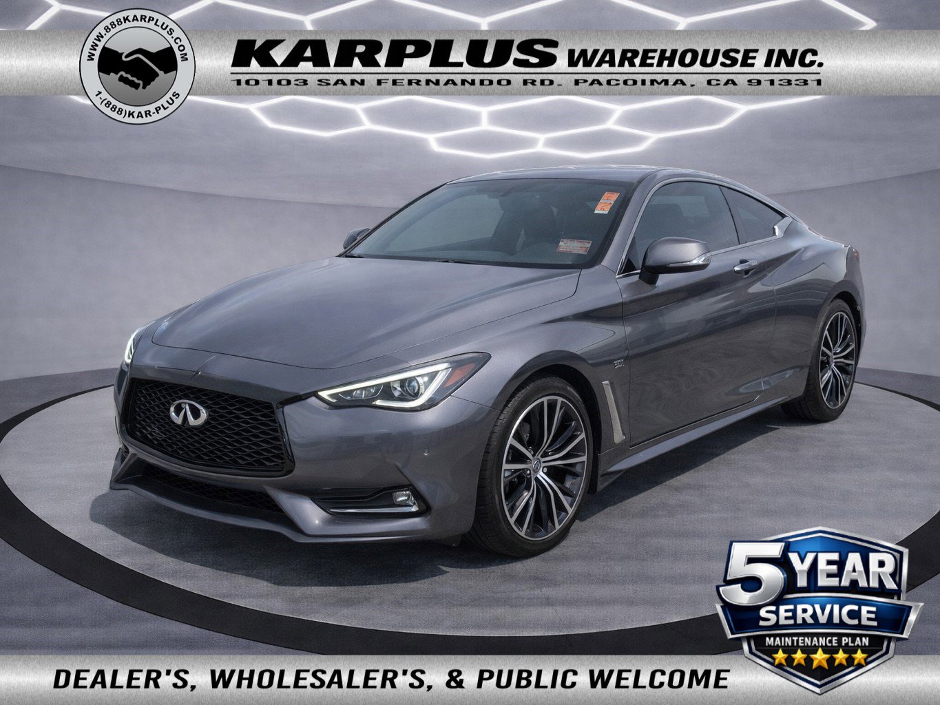 Used 2018 INFINITI Q60 3.0t Luxe RWD image 1
