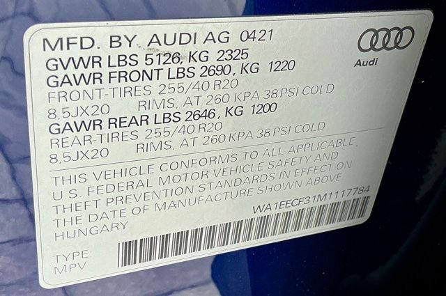 Used 2021 Audi Q3 2.0T Premium Plus w/ Premium Plus Package image 39