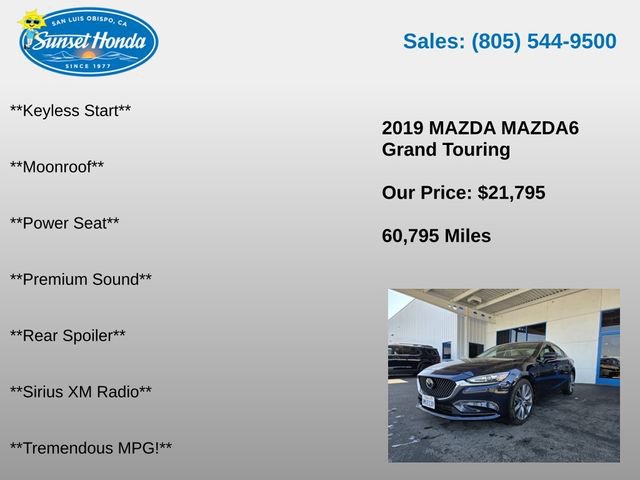 Used 2019 MAZDA MAZDA6 Grand Touring FWD image 7