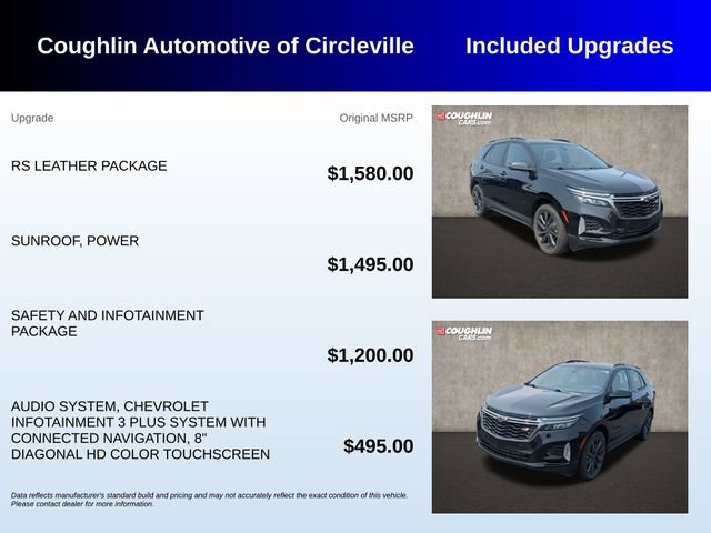 Used 2023 Chevrolet Equinox RS w/ RS Leather Package AWD/4WD image 3
