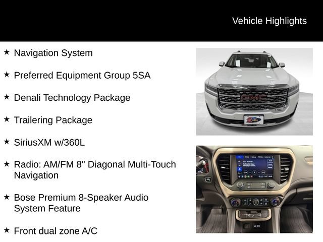 Certified 2023 GMC Acadia Denali w/ Denali Technology Package FWD image 16