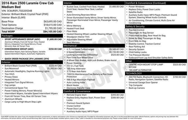 Used 2016 RAM 2500 Laramie w/ Sport Appearance Group image 9