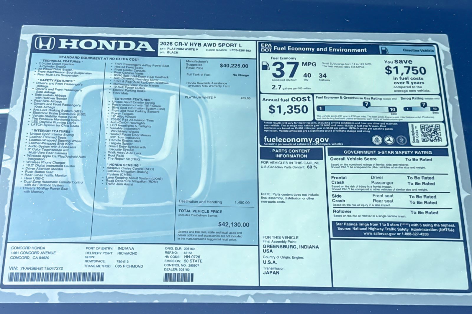 New 2026 Honda CR-V Sport-L image 31