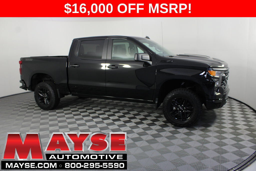 New 2026 Chevrolet Silverado 1500 Custom Trail Boss w/ Dark Appearance Package AWD/4WD image 1