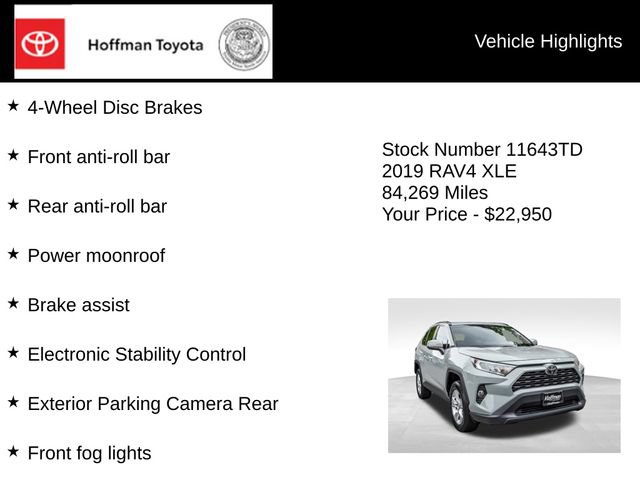 Used 2019 Toyota RAV4 XLE AWD/4WD image 20