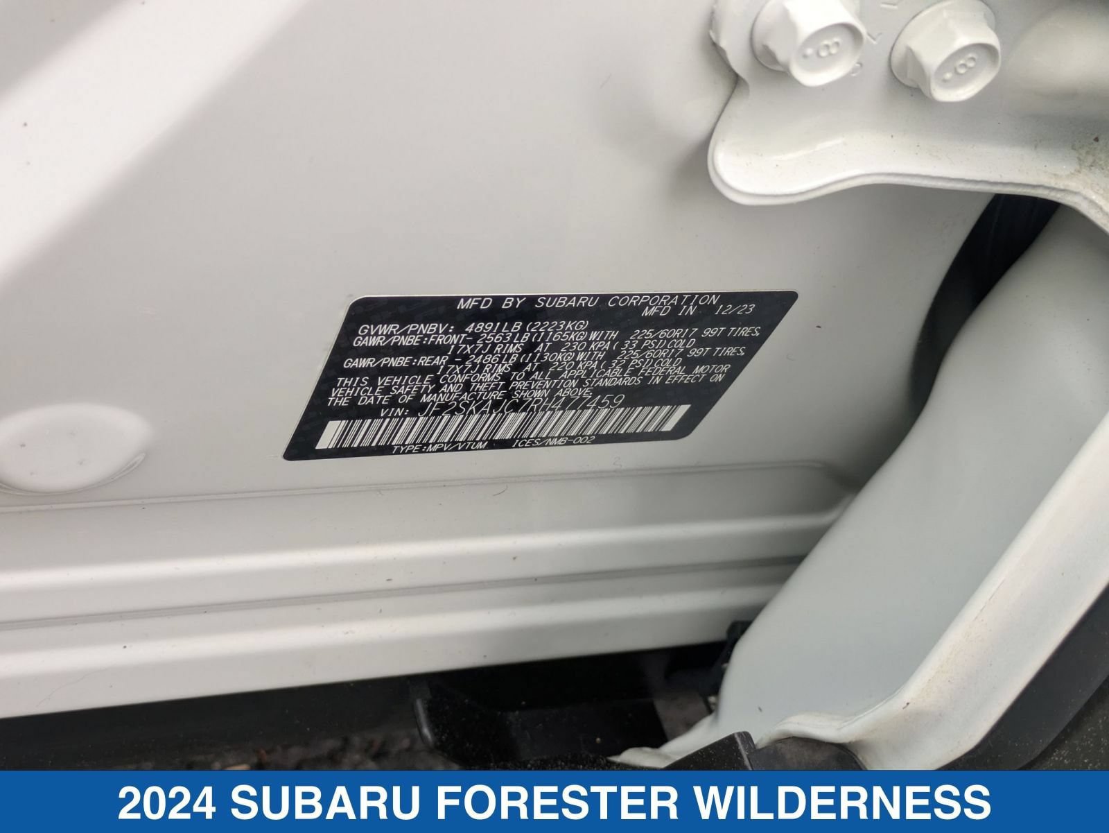 Certified 2024 Subaru Forester Wilderness AWD/4WD image 40
