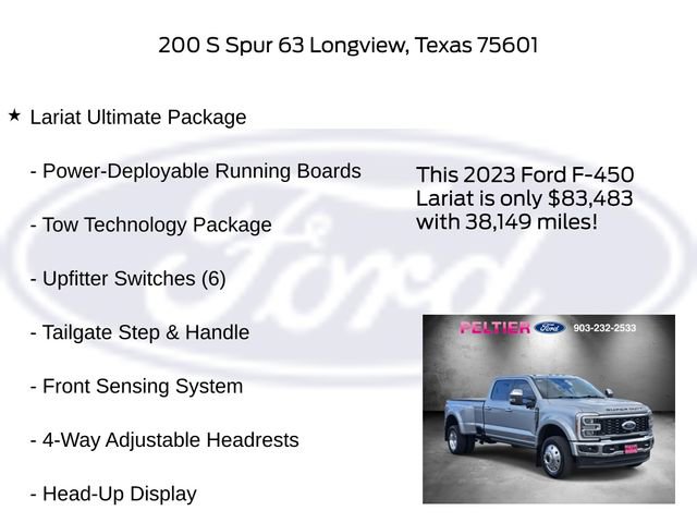 Certified 2023 Ford F450 Lariat w/ Lariat Ultimate Package image 10