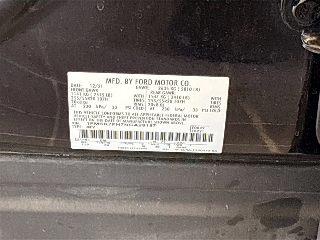 Used 2022 Ford Explorer Limited image 33