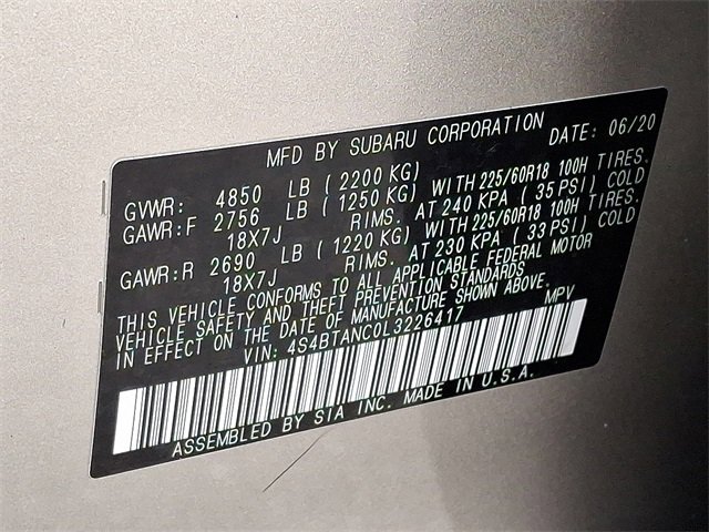 Used 2020 Subaru Outback Limited image 30