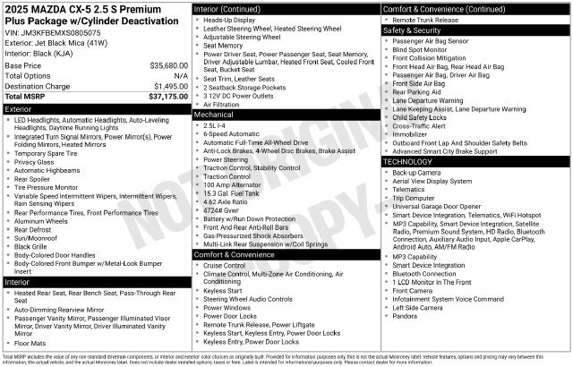 Used 2025 MAZDA CX-5 AWD 2.5 S w/ Premium Plus Pkg image 25