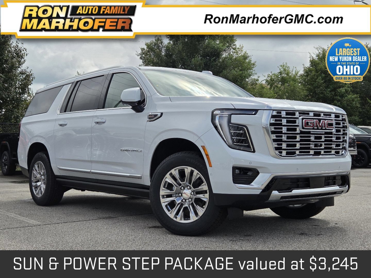 New 2026 GMC Yukon XL Denali w/ Sun & Power Step Package