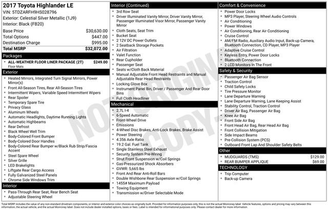 Used 2017 Toyota Highlander LE image 39