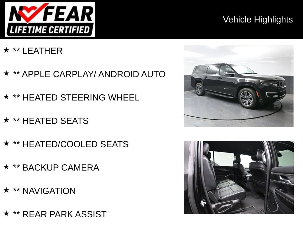 Used 2024 Jeep Wagoneer L Series II w/ Flexible Seating Group AWD/4WD image 2