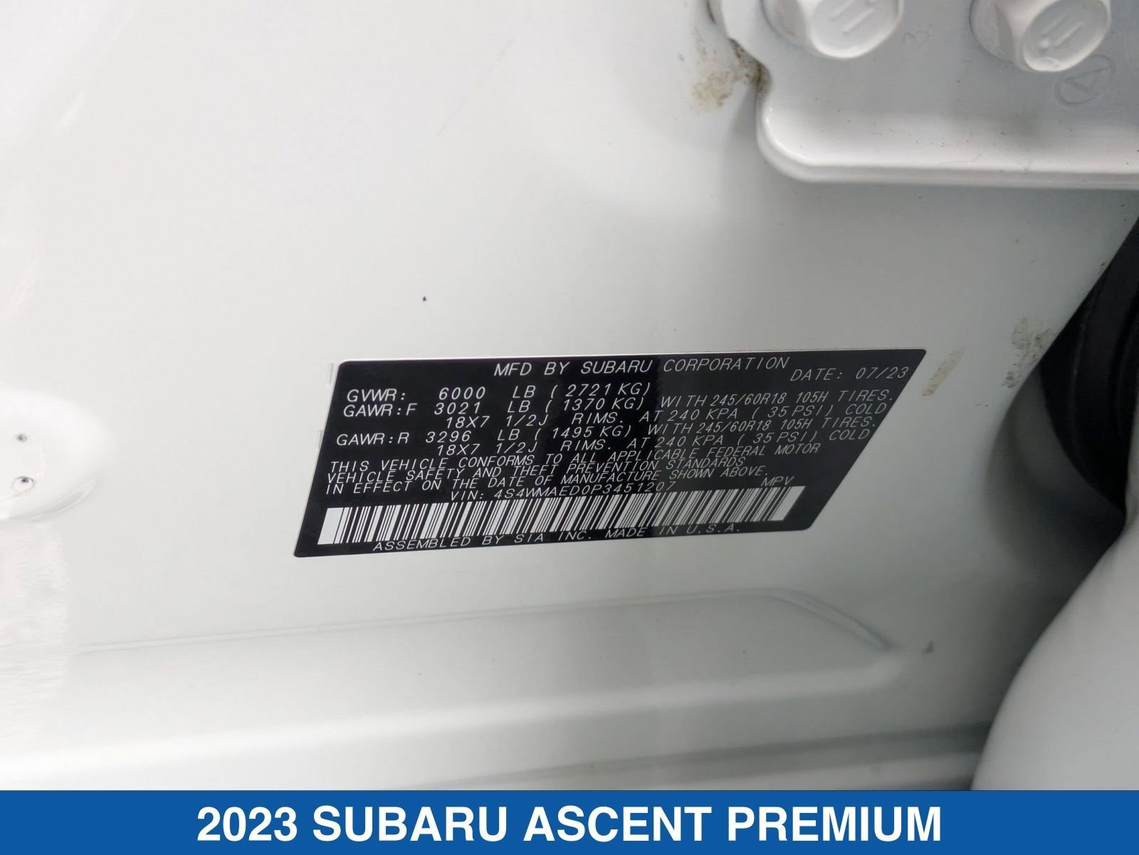 Certified 2023 Subaru Ascent Premium w/ Convenience Package image 39
