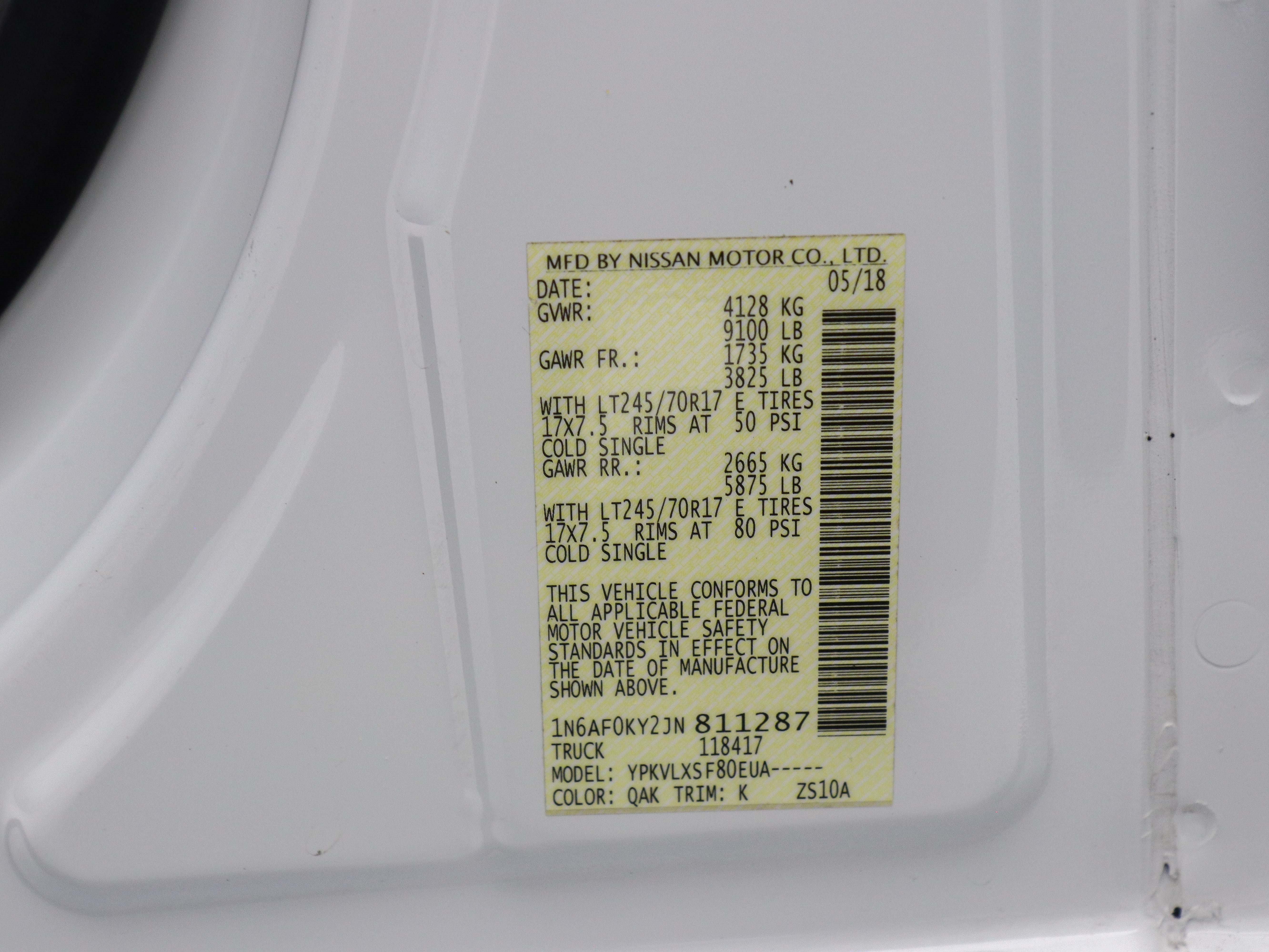 Used 2018 Nissan NV 2500 SV RWD image 30