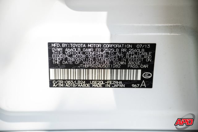 Used 2013 Lexus IS F RWD image 88