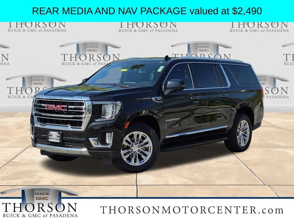 Used 2021 GMC Yukon XL SLT w/ Rear Media and Nav Package AWD/4WD video 1