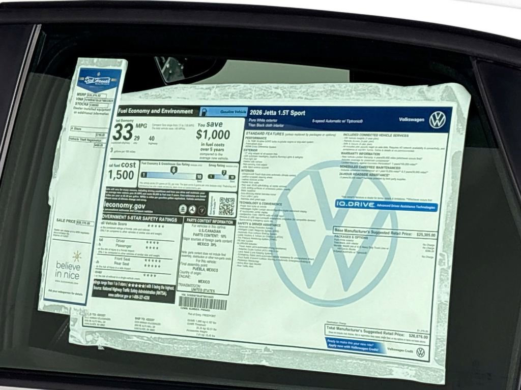 New 2026 Volkswagen Jetta Sport image 23