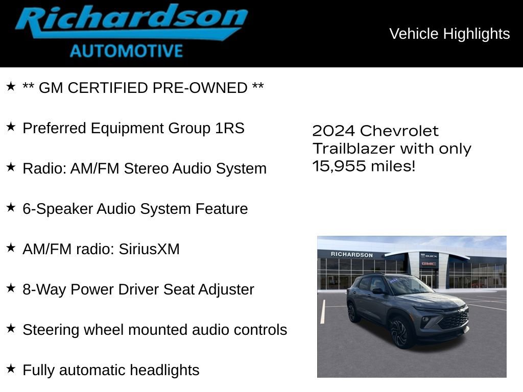 Used 2024 Chevrolet TrailBlazer RS image 11