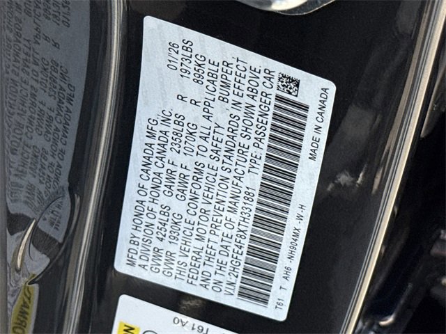 New 2026 Honda Civic Sport image 39