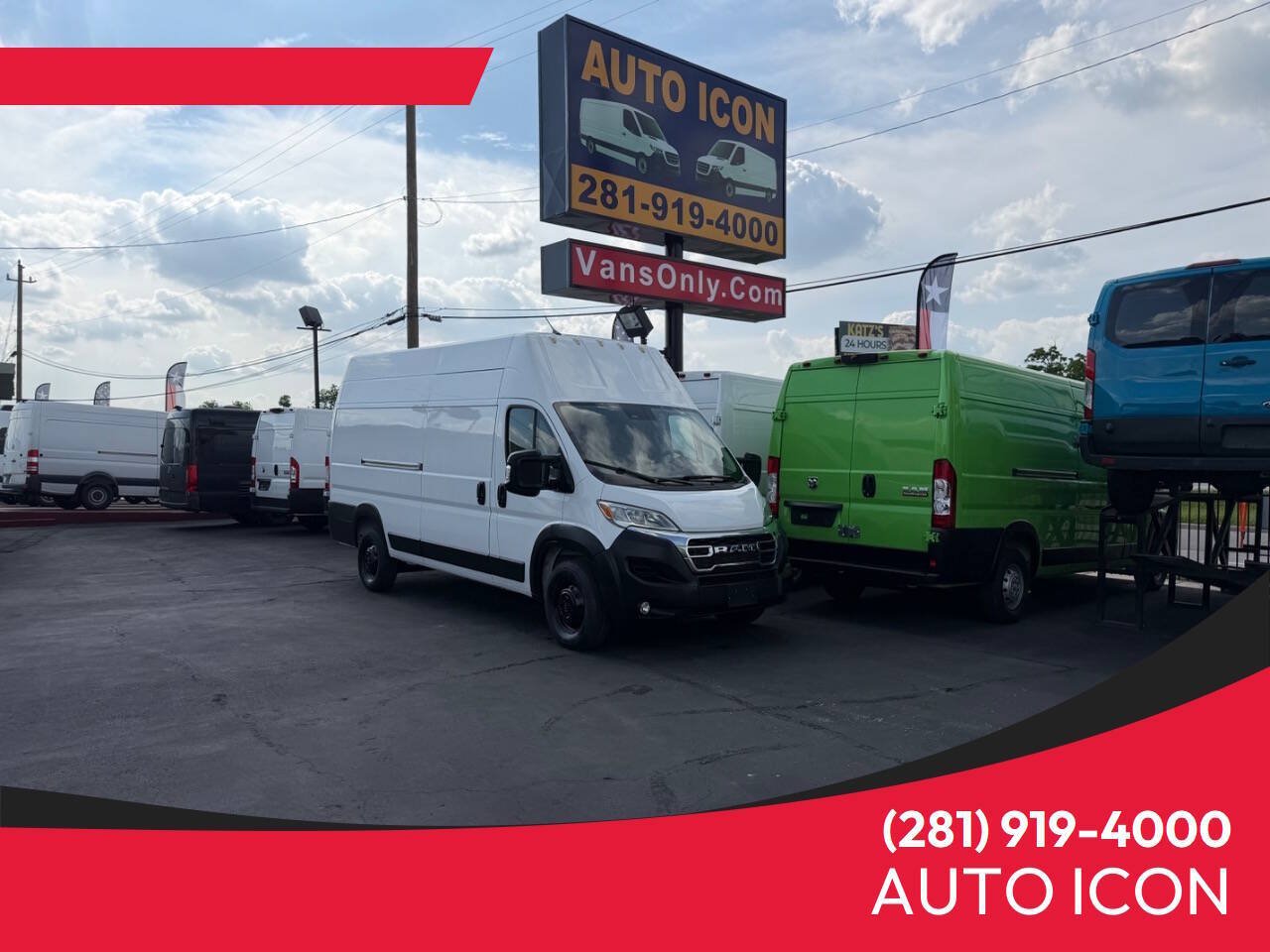 Used 2023 RAM ProMaster 3500 w/ Lane Management Group FWD image 1