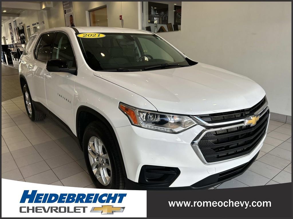 Used 2021 Chevrolet Traverse LS FWD image 1