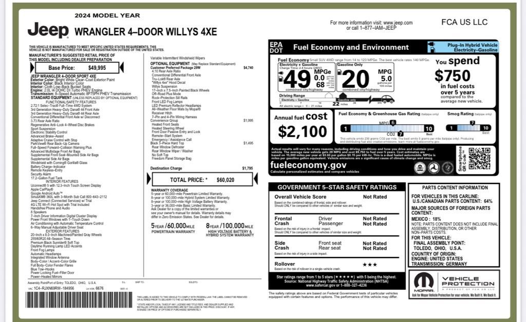 Used 2024 Jeep Wrangler Unlimited image 28