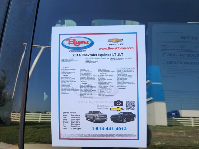 Used 2014 Chevrolet Equinox LT w/ Driver Convenience Package FWD image 13