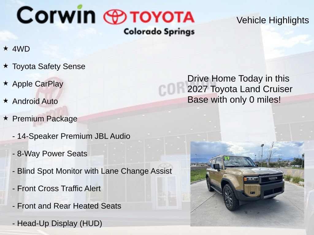 Used 2027 Toyota Land Cruiser w/ Premium Package AWD/4WD image 8