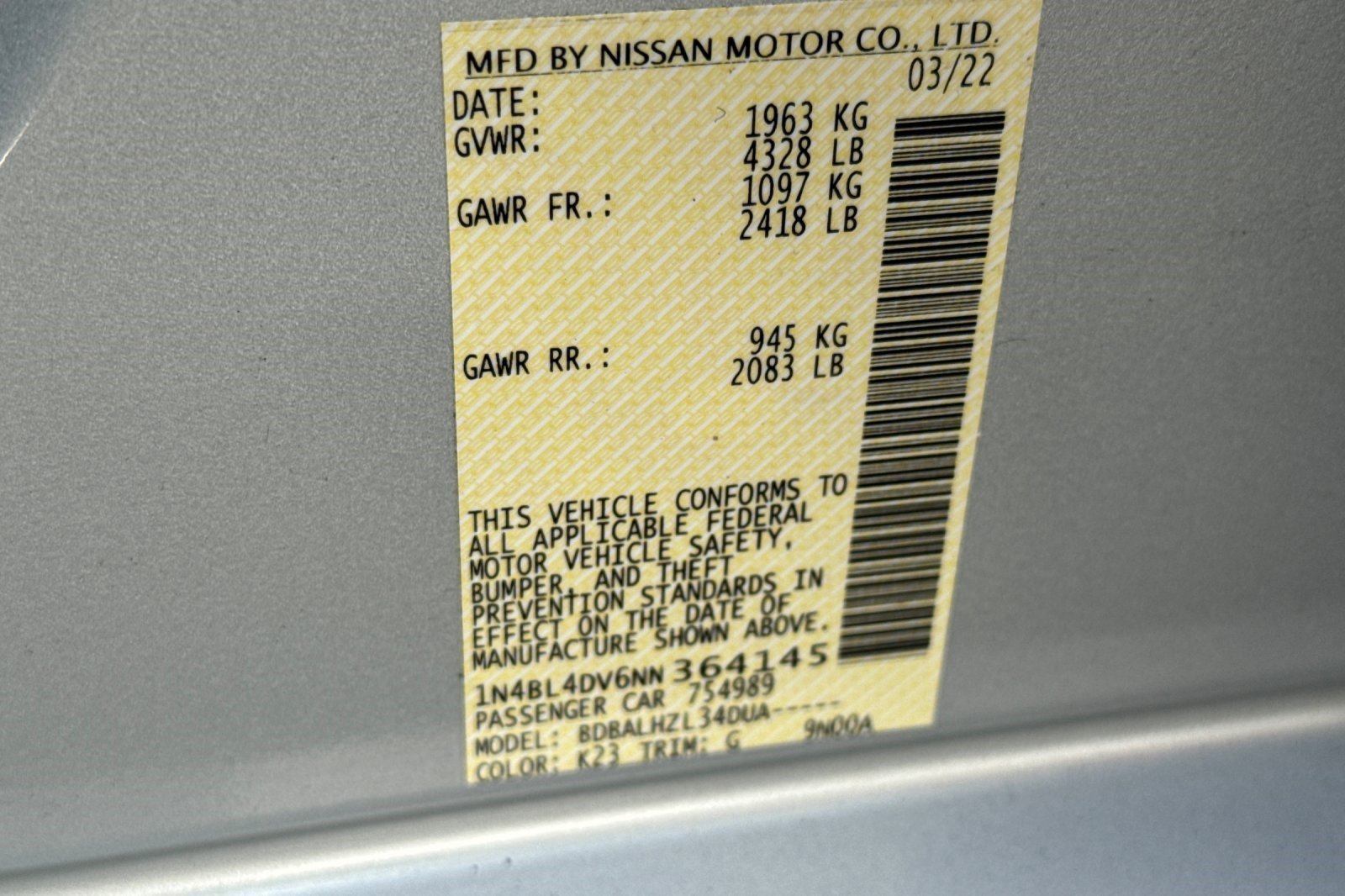 Used 2022 Nissan Altima 2.5 SV FWD image 26