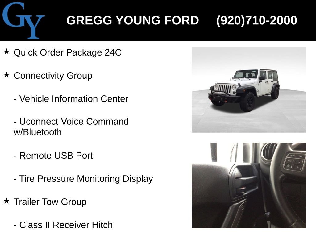 Used 2016 Jeep Wrangler Unlimited Sport w/ Connectivity Group image 7