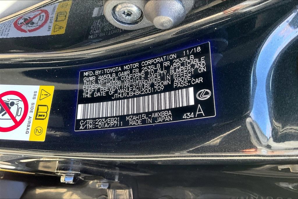 Used 2019 Lexus UX 250h F Sport w/ F Sport Premium Package image 19