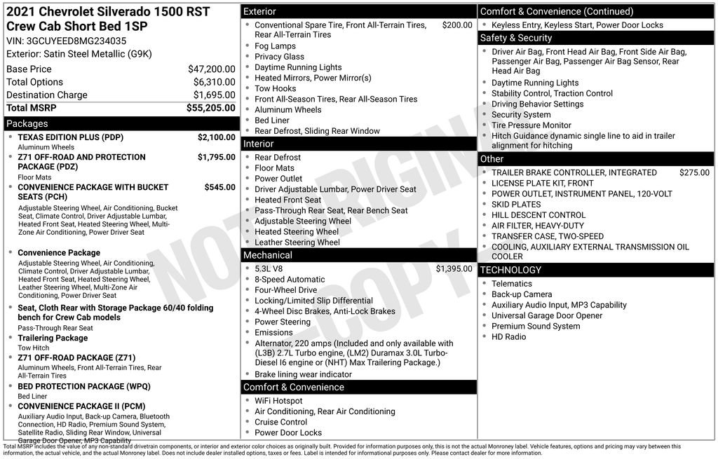Certified 2021 Chevrolet Silverado 1500 RST w/ Texas Edition Plus AWD/4WD image 11