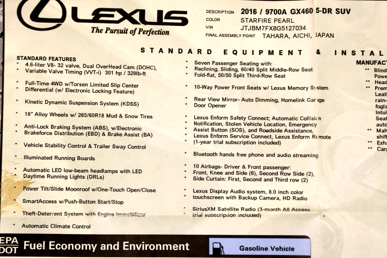 Used 2016 Lexus GX 460 Premium image 87