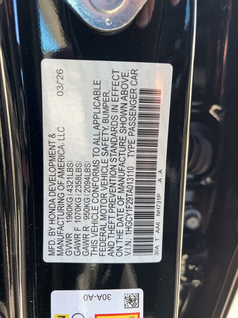 Certified 2026 Honda Accord LX image 10