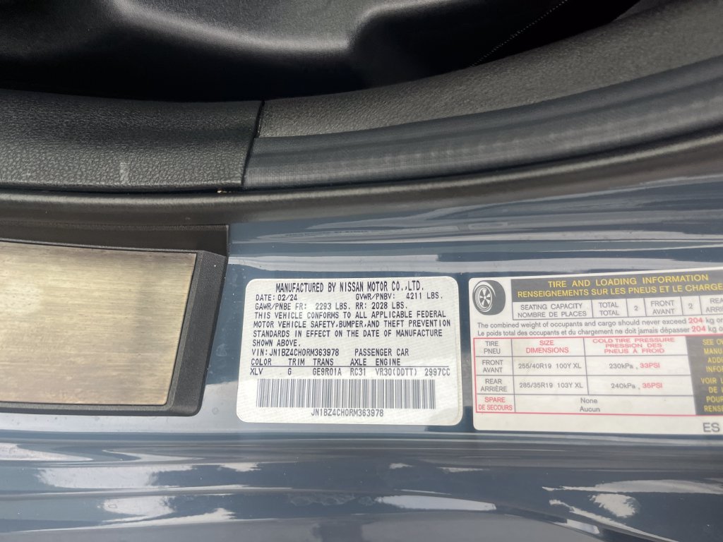 Used 2024 Nissan Z NISMO w/ Floor Mat Package RWD image 28