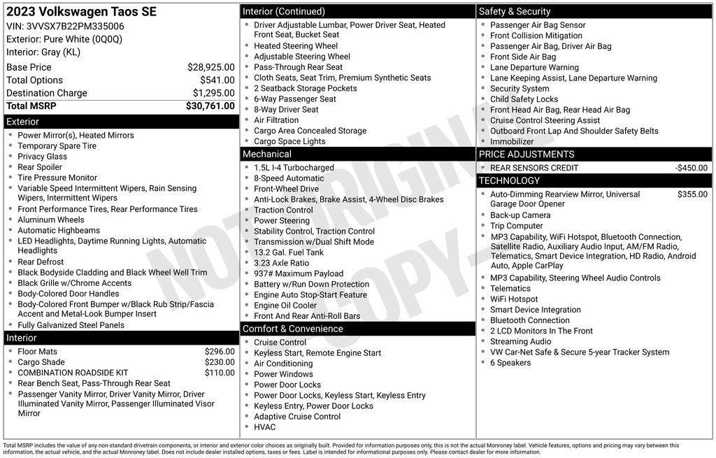 Certified 2023 Volkswagen Taos SE FWD image 7