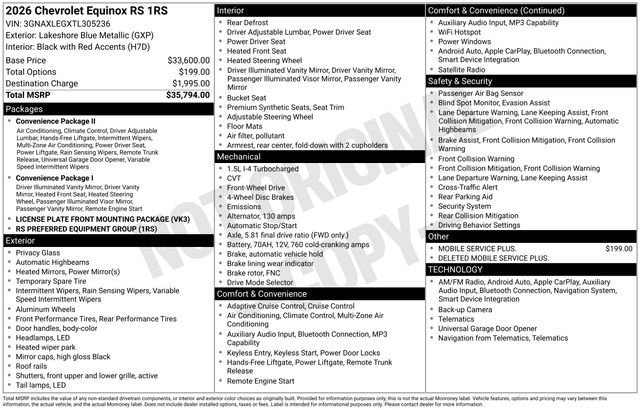Used 2026 Chevrolet Equinox RS FWD image 32