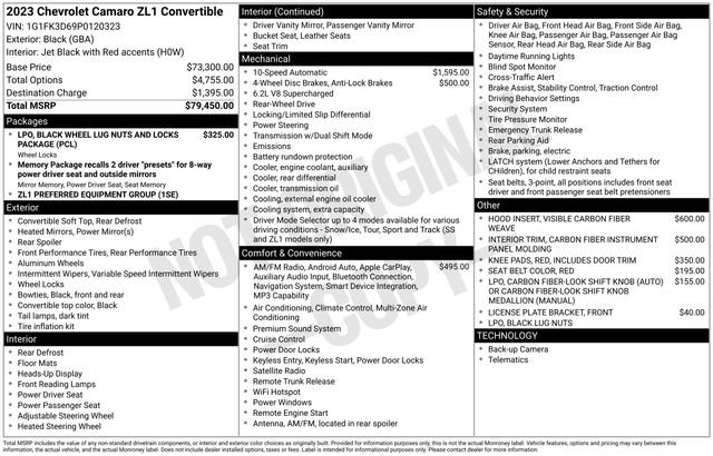 Used 2023 Chevrolet Camaro ZL1 image 31