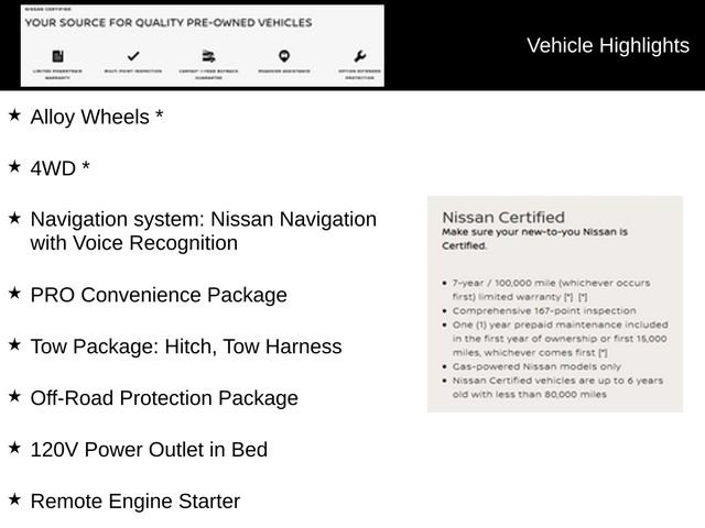 Certified 2023 Nissan Frontier PRO-4X w/ Pro Convenience Package AWD/4WD image 9