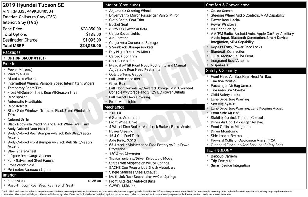 Used 2019 Hyundai Tucson SE FWD image 6