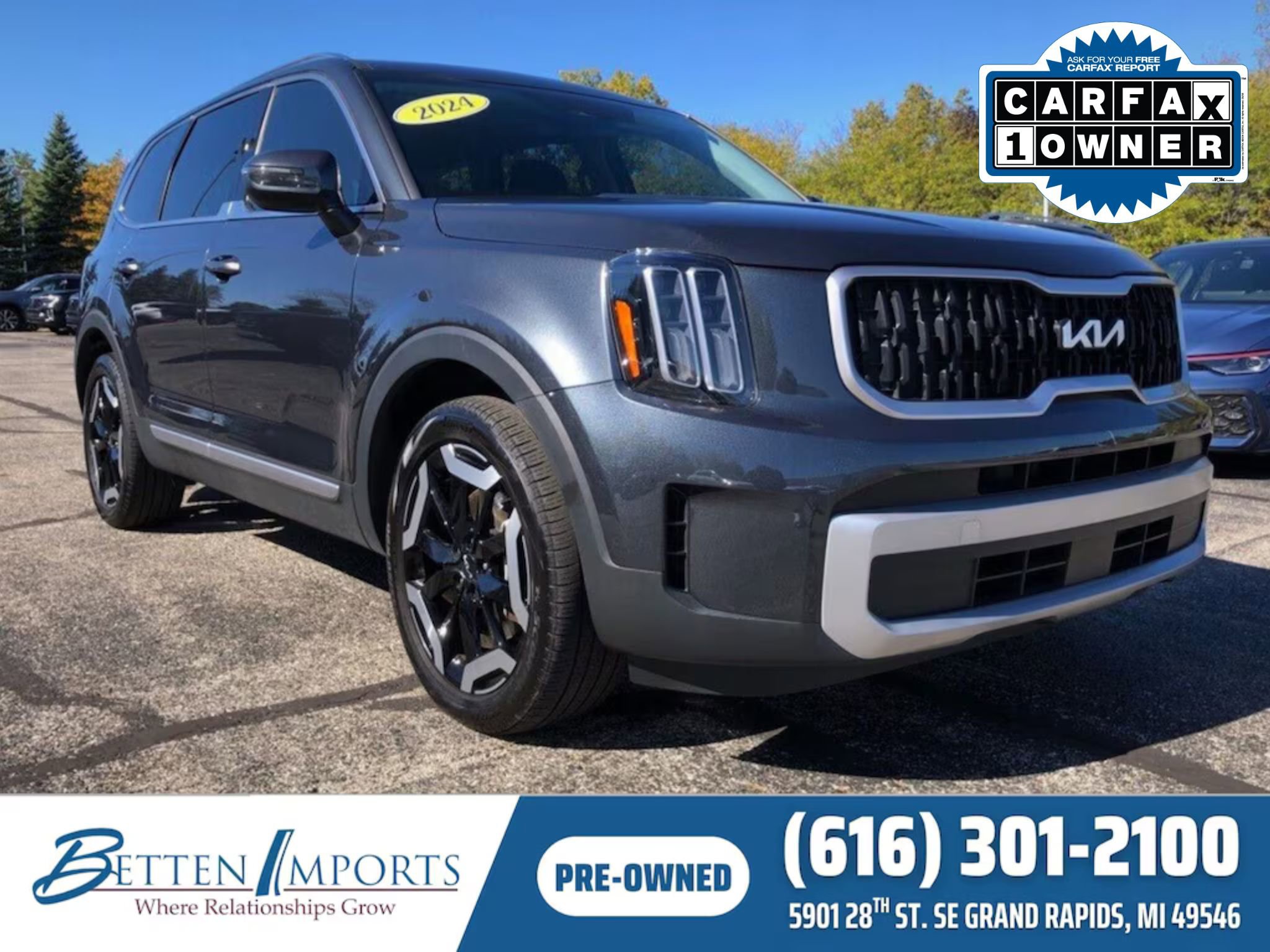 Used 2024 Kia Telluride EX w/ EX Captain's Chair Package