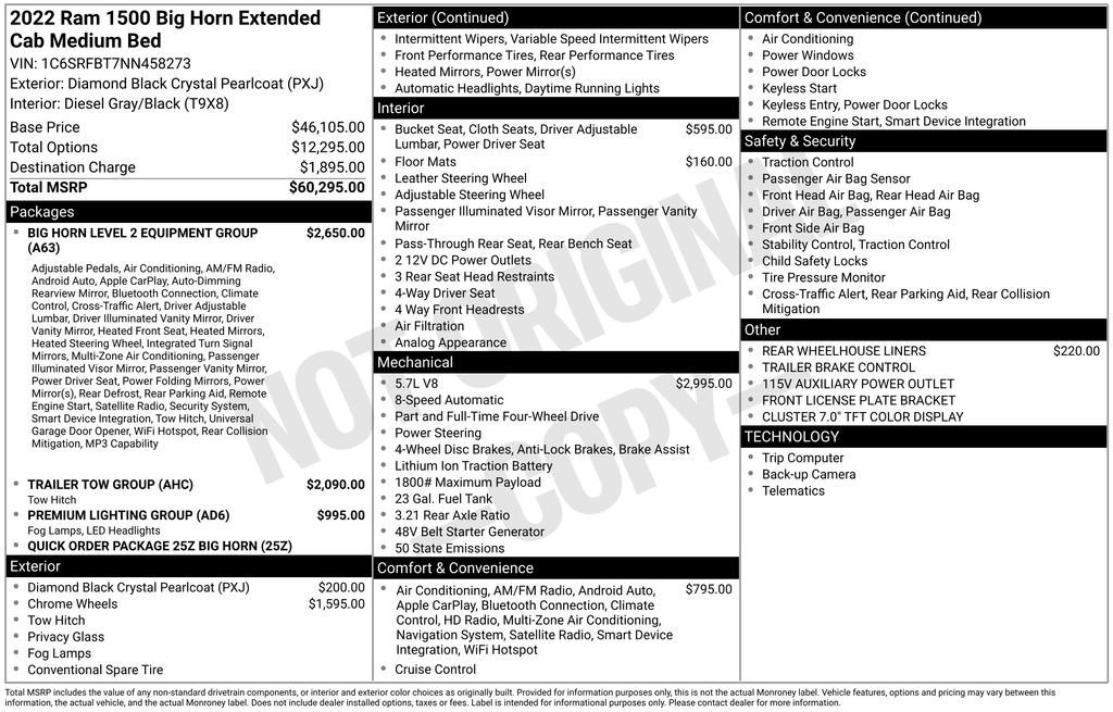 Used 2022 RAM 1500 Big Horn AWD/4WD image 38