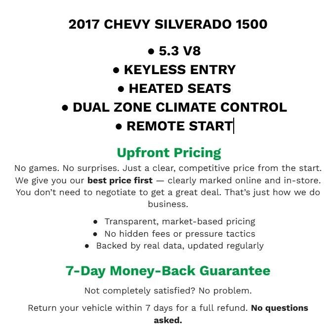 Used 2017 Chevrolet Silverado 1500 LT w/ All Star Edition image 2