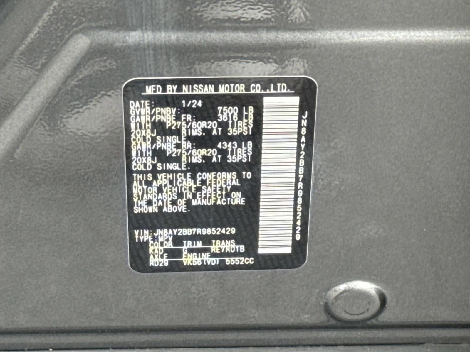 Used 2024 Nissan Armada SL w/ Captain's Chairs Package image 31