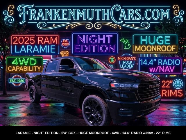 Used 2025 RAM 1500 Laramie w/ Night Edition AWD/4WD image 1