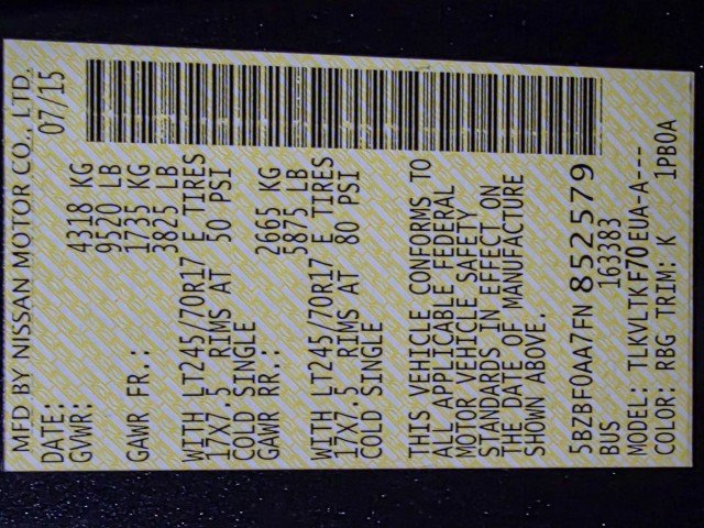 Used 2015 Nissan NV 3500 SV w/ Technology Package image 35