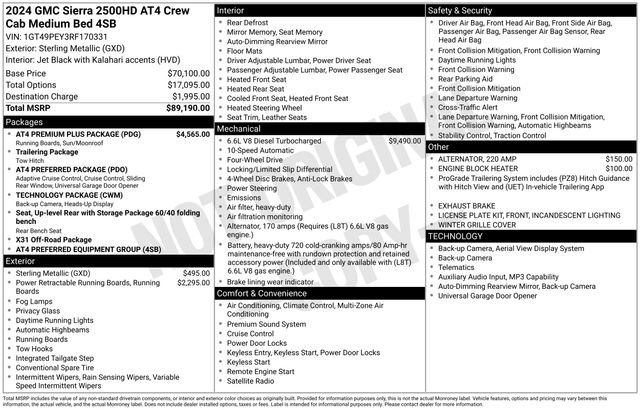 Used 2024 GMC Sierra 2500 AT4 w/ AT4 Premium Plus Package AWD/4WD image 10